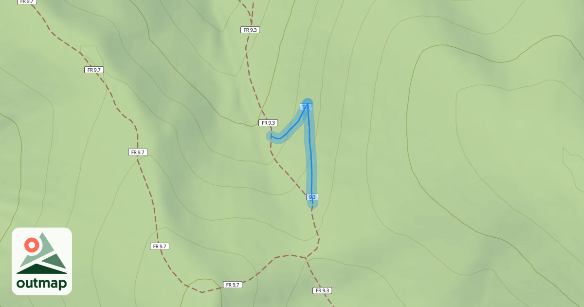 Map of Doe Creek Trail
