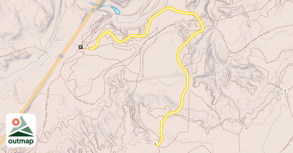 Map of Valley Spur (C)