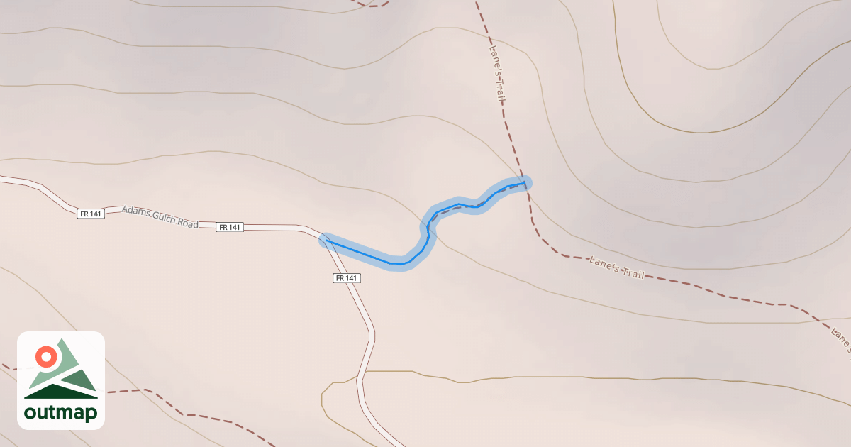 Map of Sunnyside - Lane's Trail #316