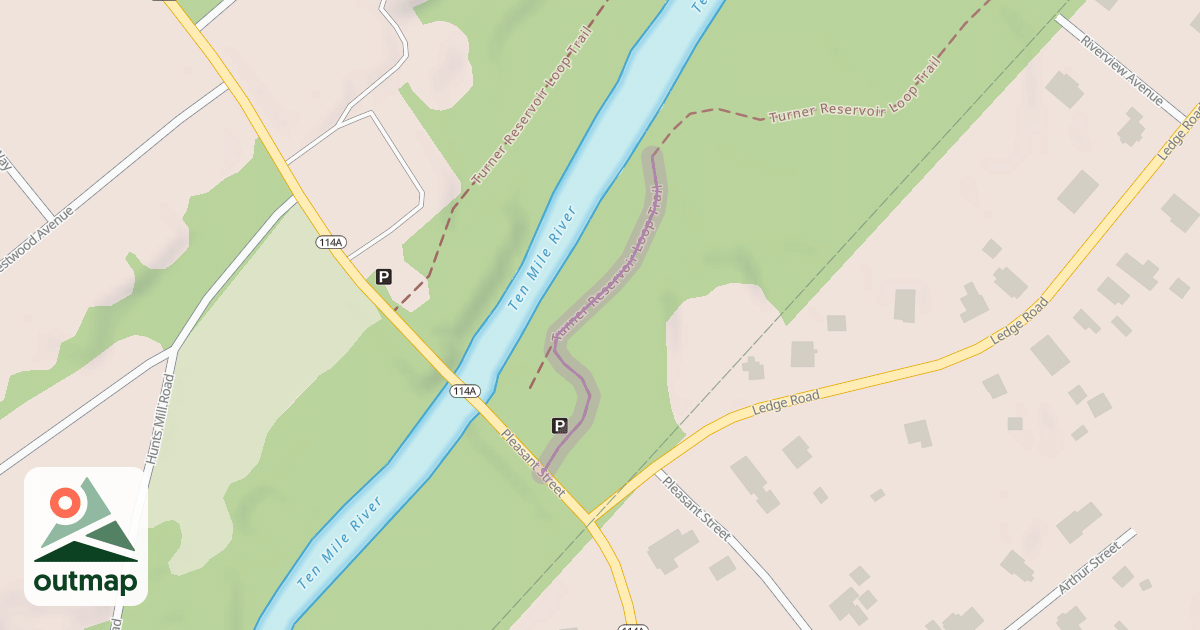 Map of Turner Reservoir Loop Trail