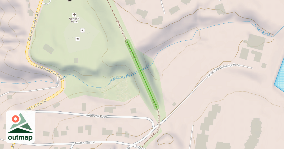 Map of Old Croton Aqueduct Trail