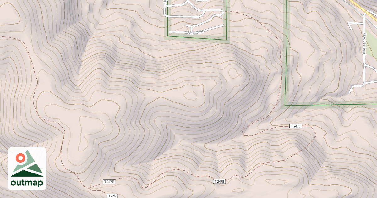 Map of CHIPPEWAY SPUR