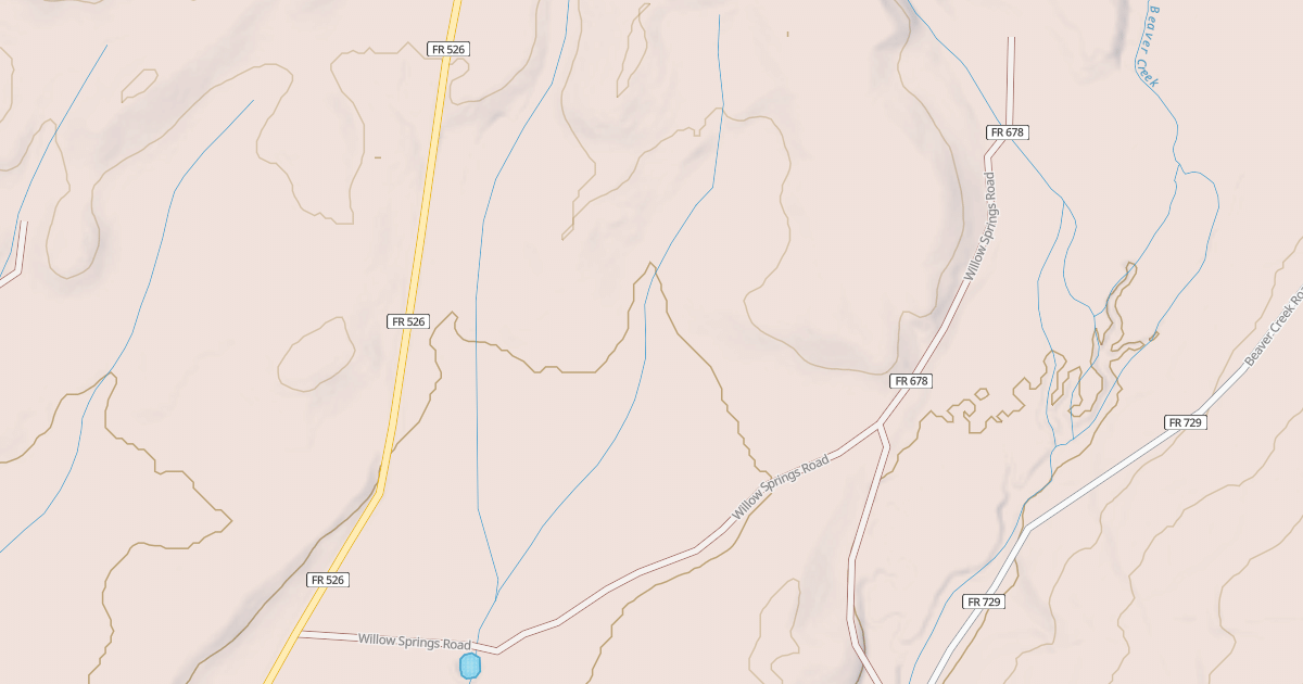Map preview of WILLOW SPRINGS