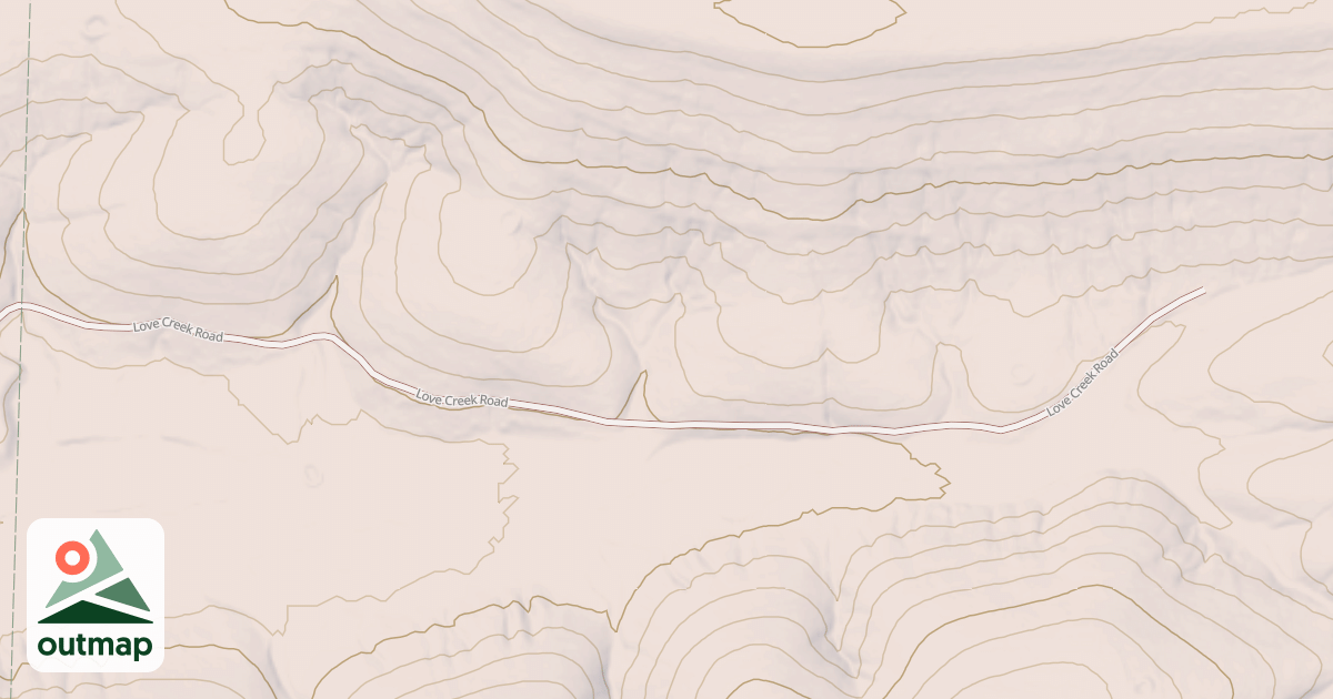 Map of LOVE CREEK