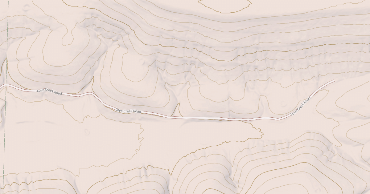 Map preview of LOVE CREEK