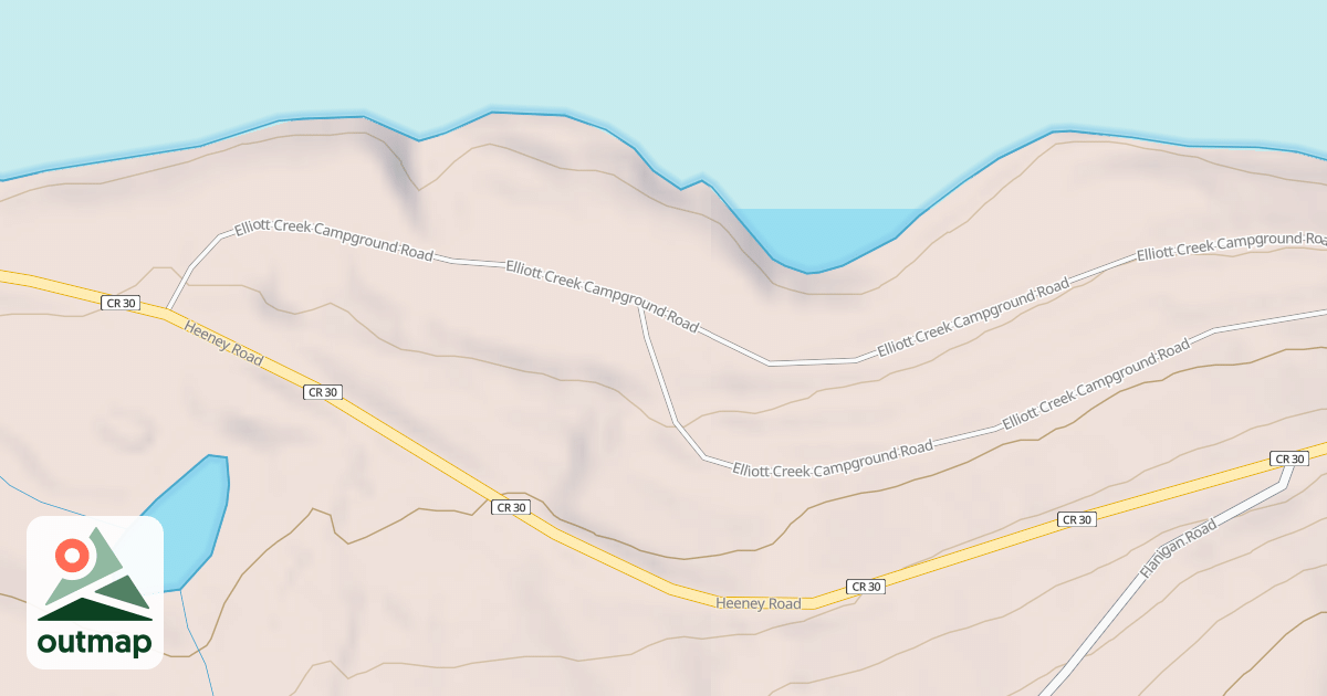 Map of ELLIOTT CREEK CAMPGROUND