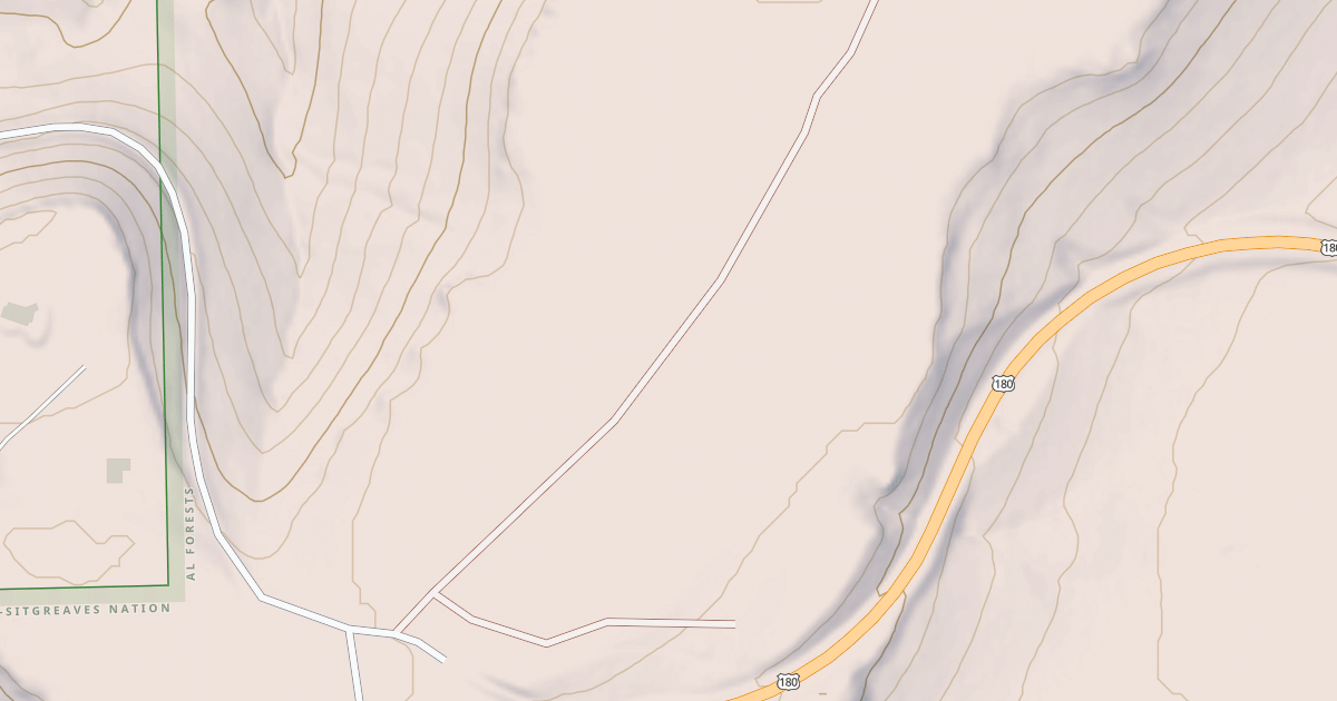 Map preview of USFS National Forest System Roads {069AEE5F-EF4F-4C91-BABB-DEA90AA66DDA}