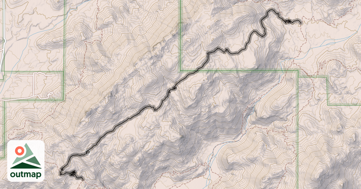 Map of Wild Mustang Trail