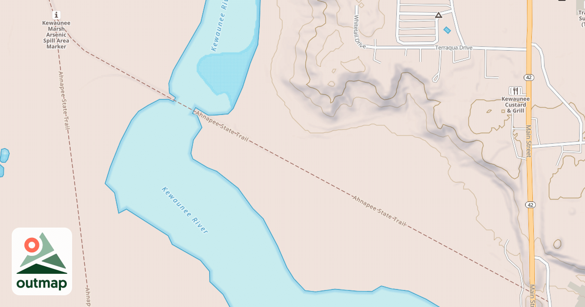 Map of Ahnapee State Trail