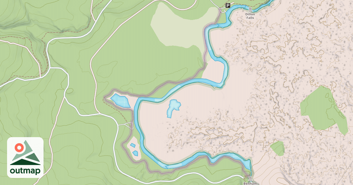 Map of Deschutes River Trail
