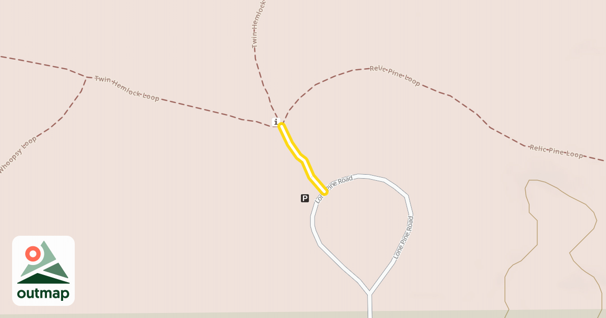 Map of Twin Hemlock Loop