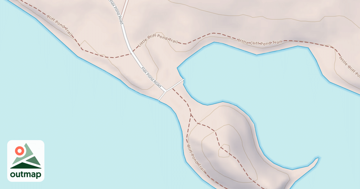 Map of Cliff Pond Loop Trail