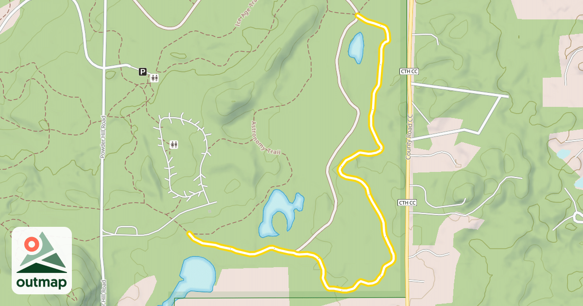 Map of Brown Ski Loop