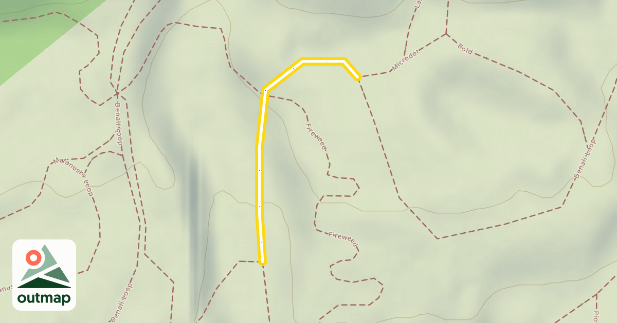 Map of Denali Loop