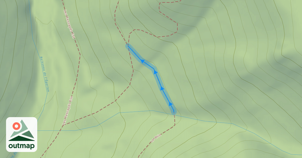 Map of Le Cric