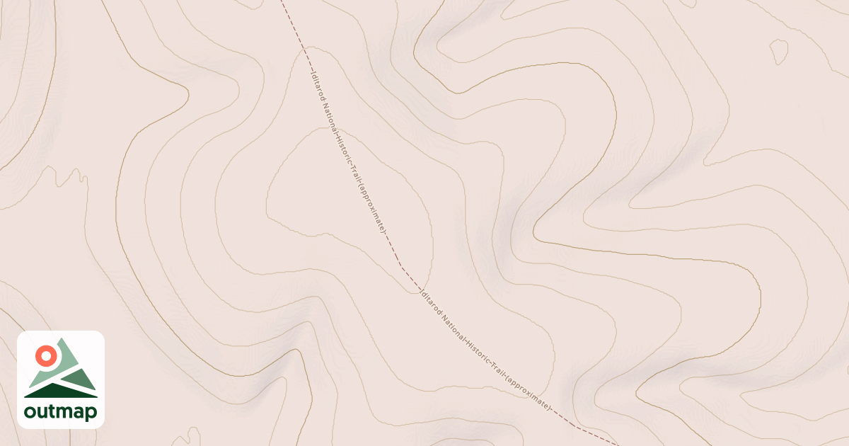 Map of Iditarod National Historic Trail