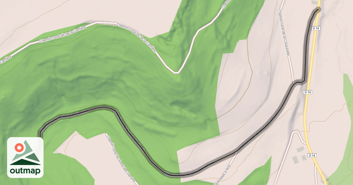 Map of Chemin rural du Bois des Vervins