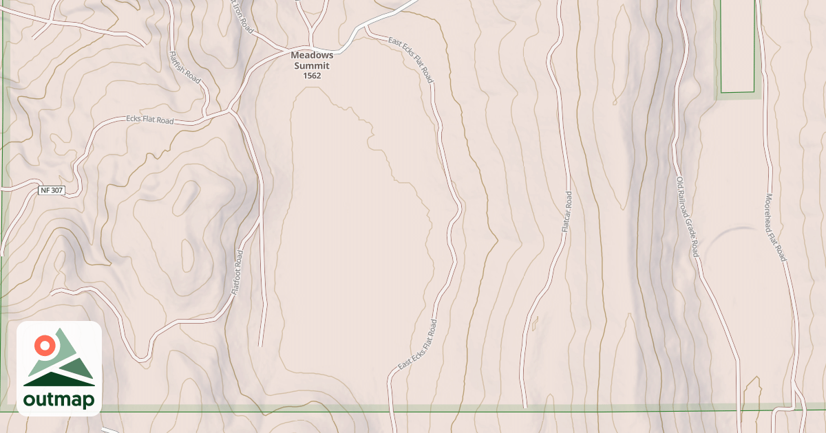 Map of EAST ECKS FLAT