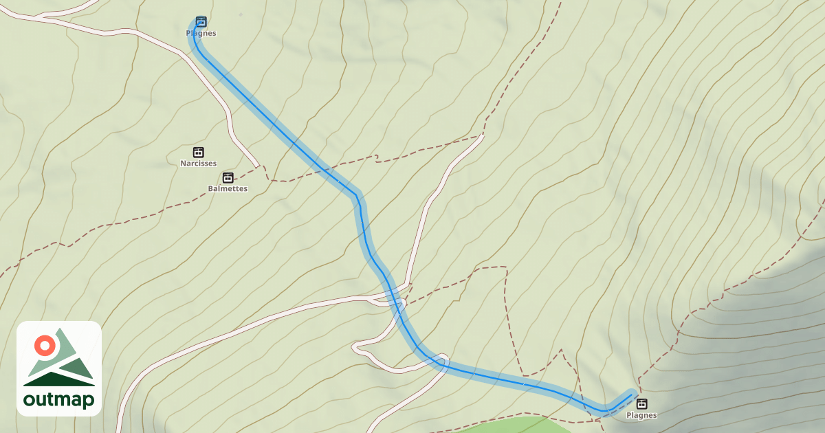 Map of Les Plagnes