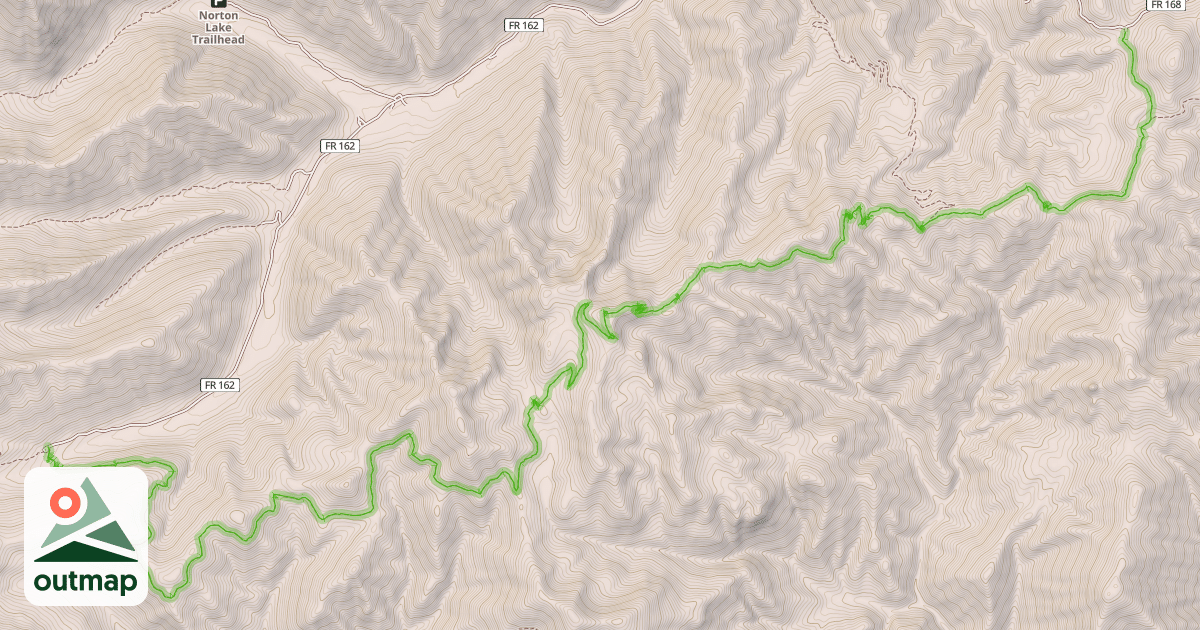 Map of Osberg Ridgeline Trail #147