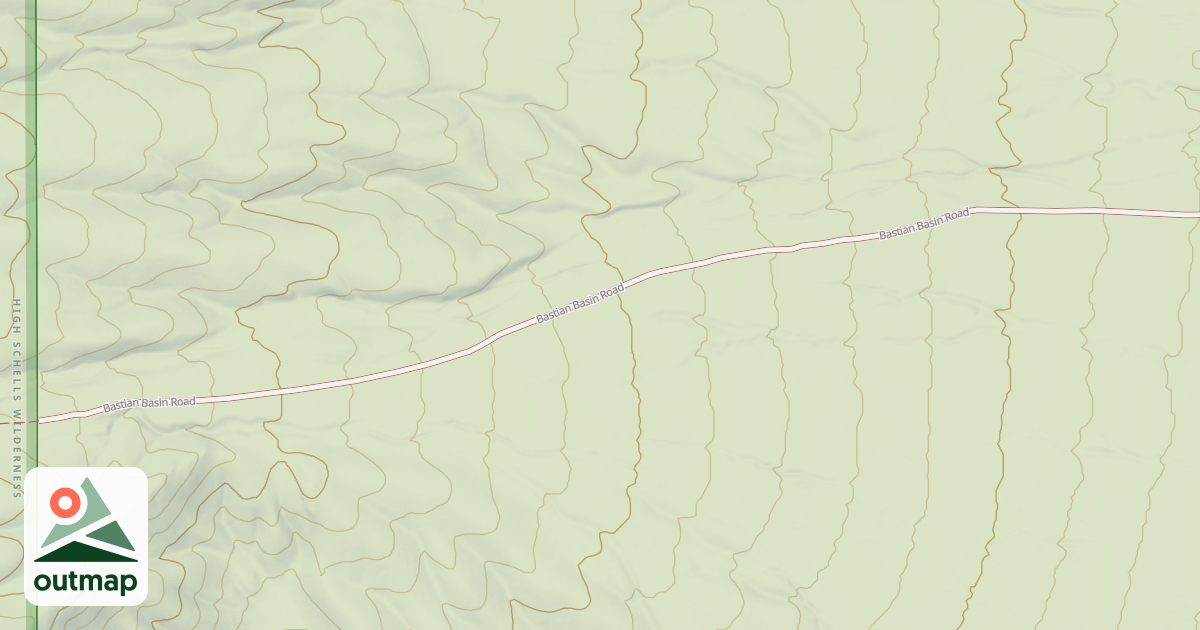 Map of BASTIAN BASIN