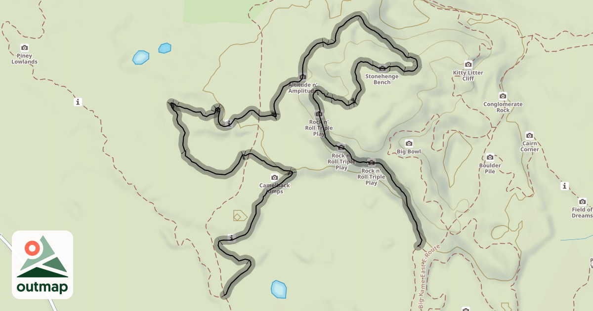 Map of Big Kame Loop