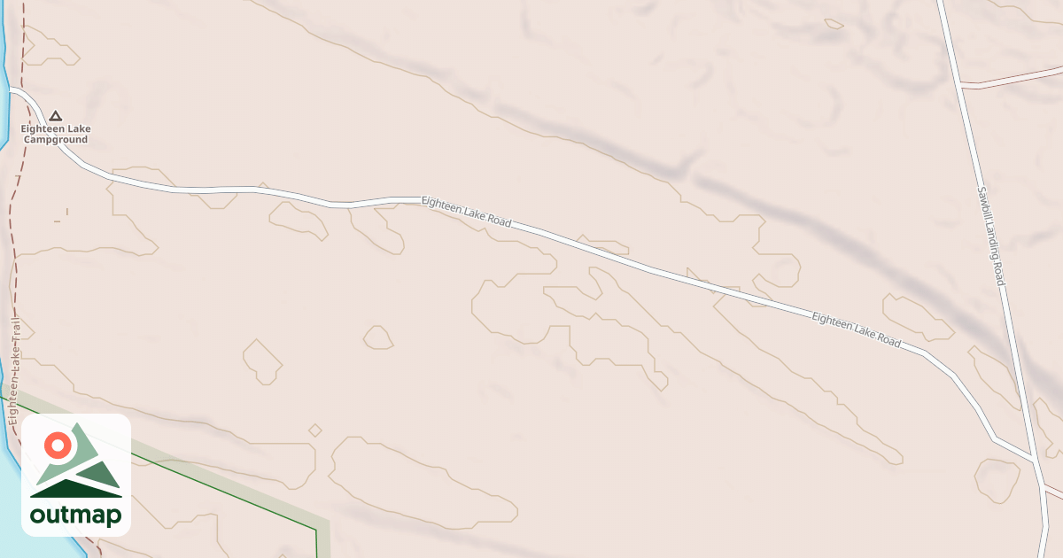 Map of EIGHTEEN LAKE BOAT ACCESS