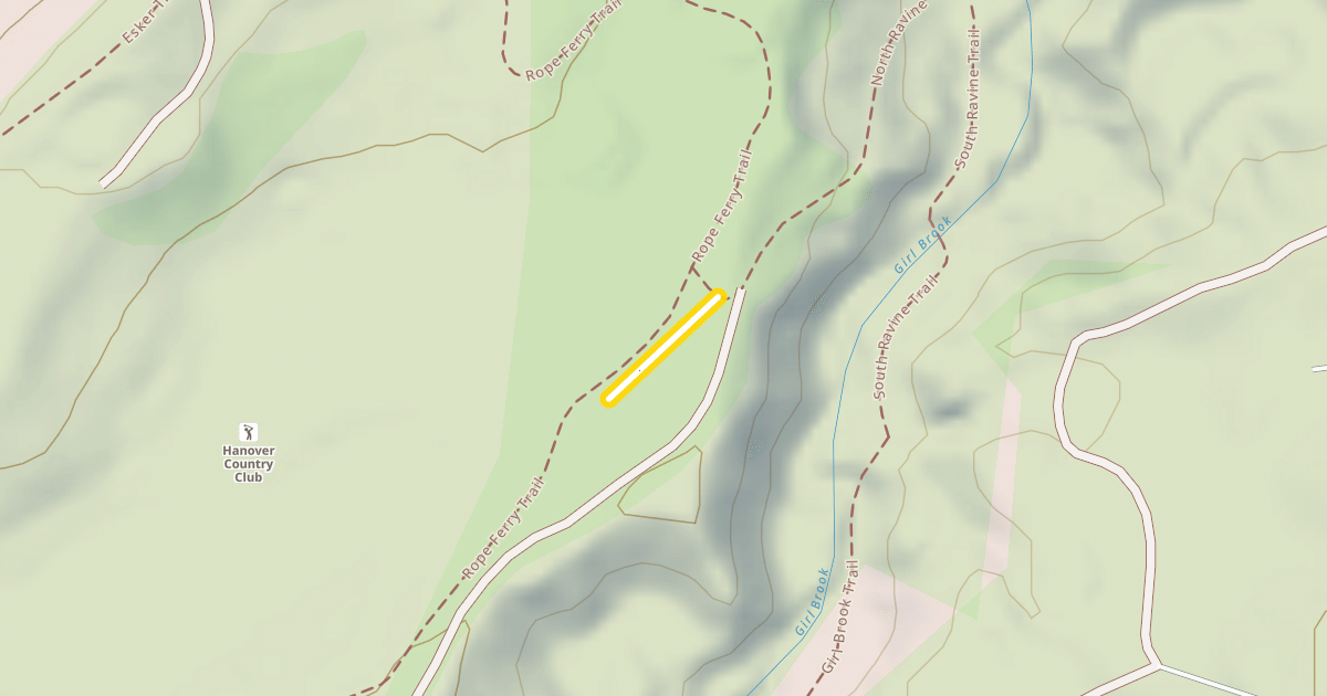 Map preview of Girl Brook Connector