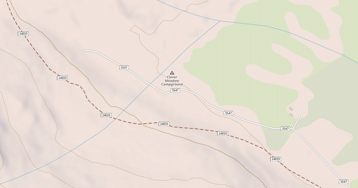 Map preview of CLOVER MEADOW CAMP GROUND