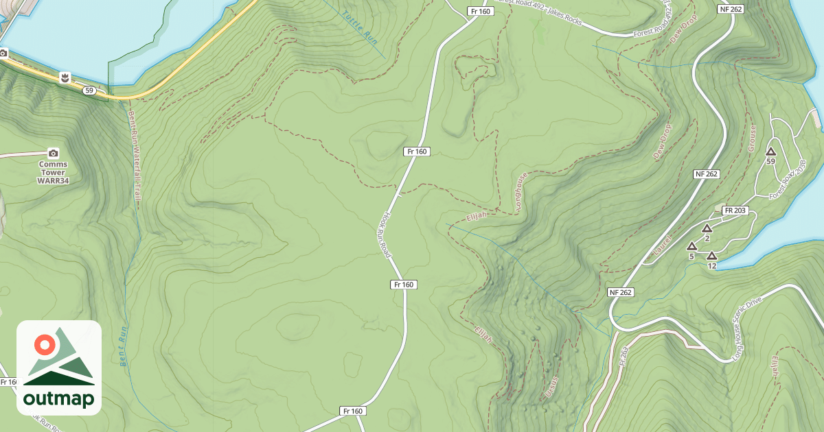 Map of HOOK RUN