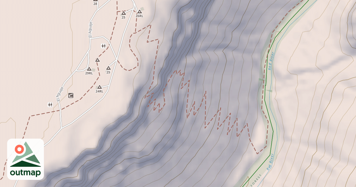 Map of El Aujae Trail