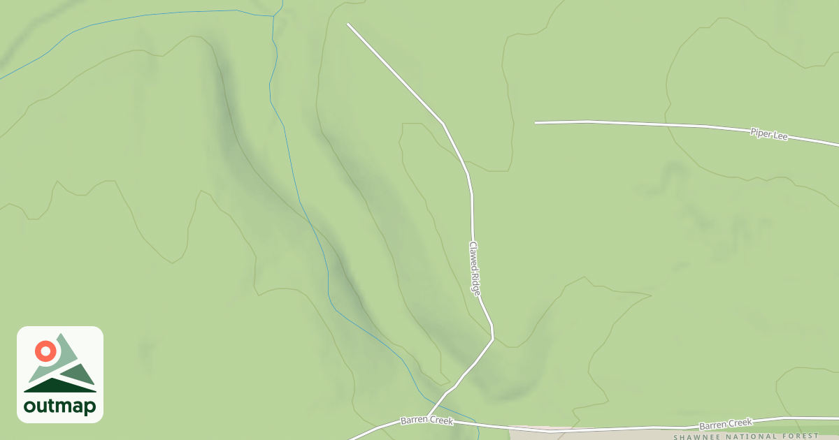 Map of CLAWED RIDGE