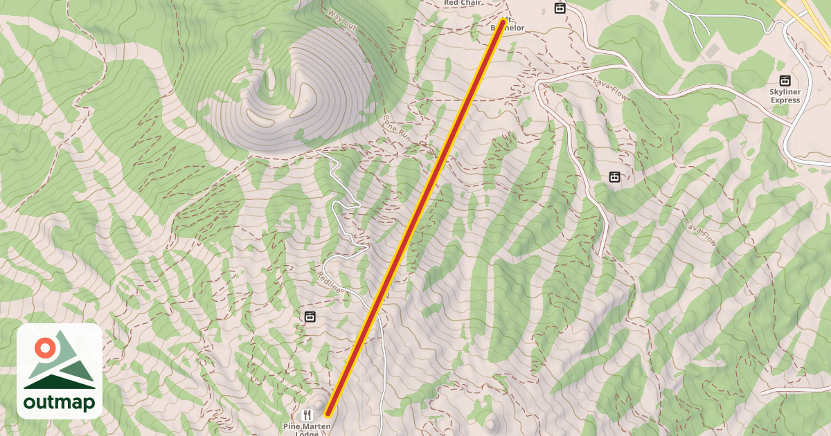 Map of Pine Marten Express