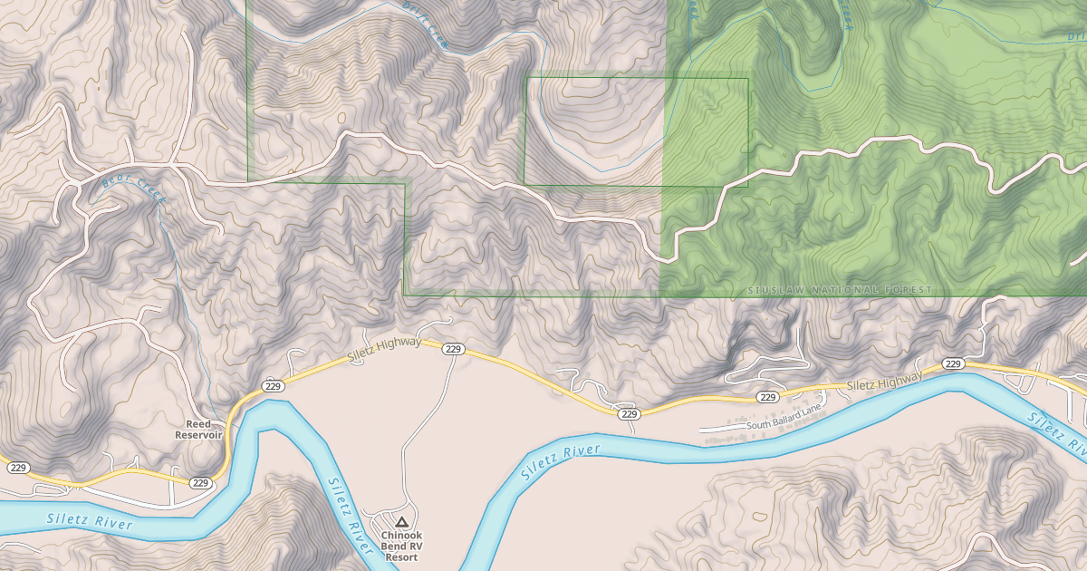 Map preview of SILETZ RIDGE