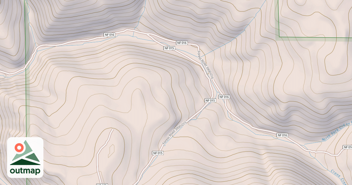 Map of CRANE CREEK