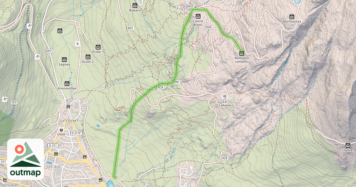 Map of Chez Roger