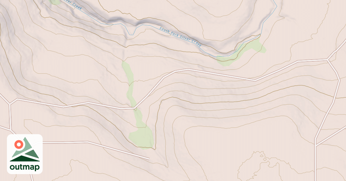Map of ATHERTON FLAT EAST