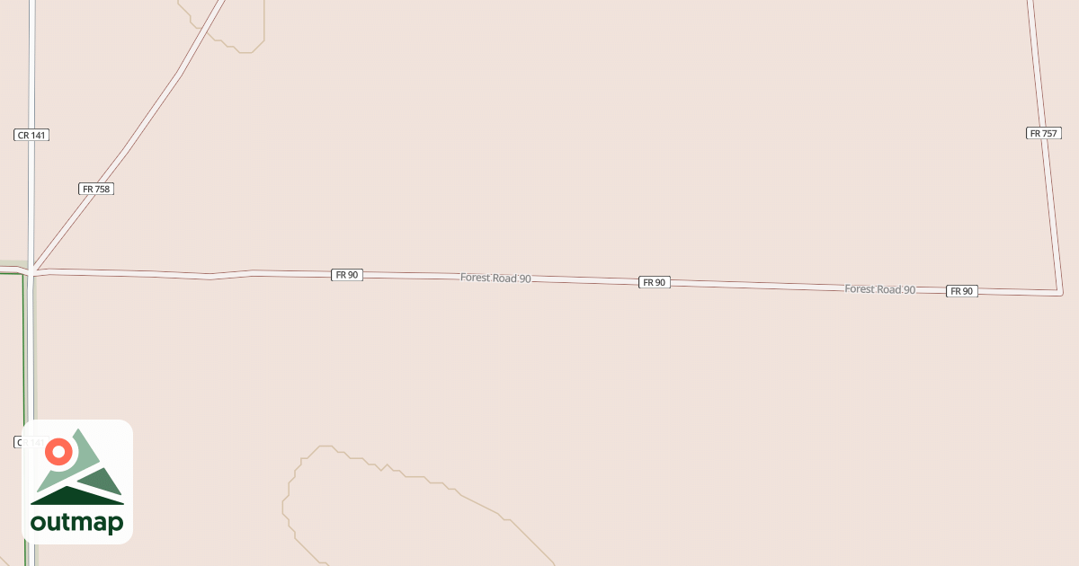 Map of ROAD 90
