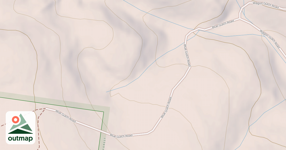 Map of BLUE GULCH