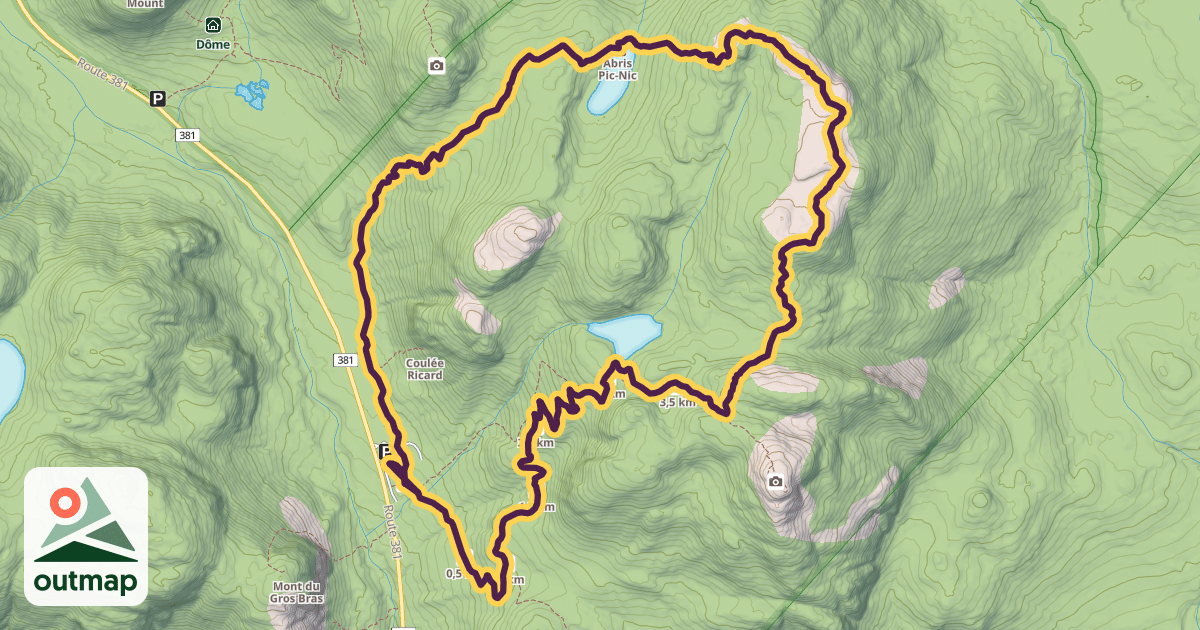 Map of Le Pioui Trail