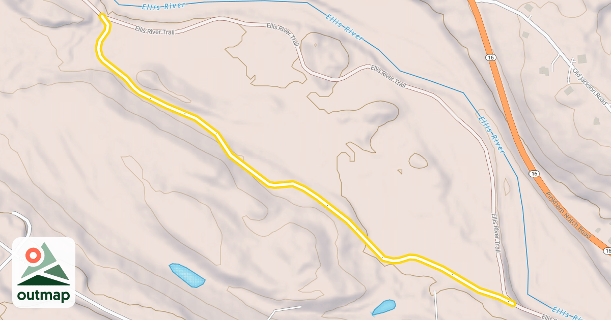 Map of Ellis River Trail