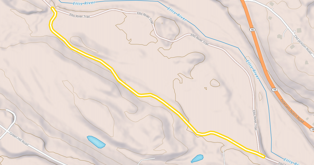 Map preview of Ellis River Trail