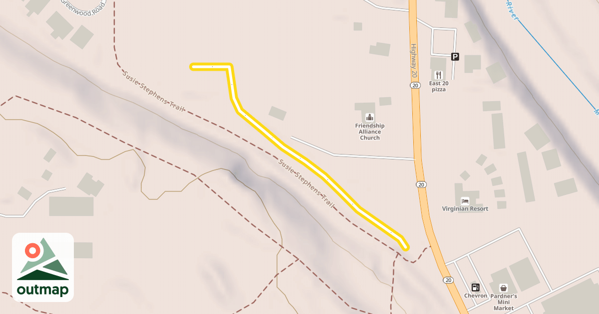 Map of Susie Stephens Trail