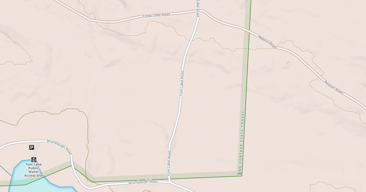 Map preview of Hovland Woods Trail