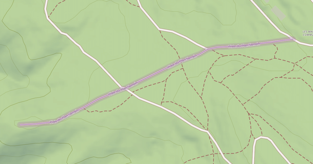 Map preview of Piste du Plan Sarrain