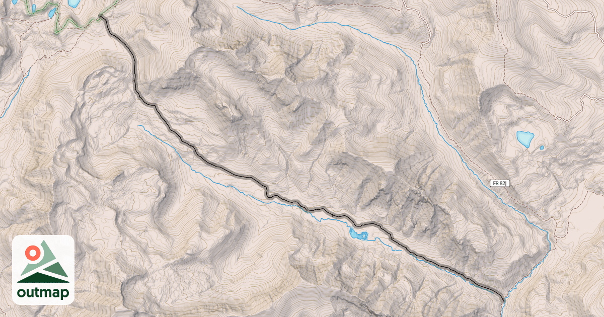 Map of West Lost Creek