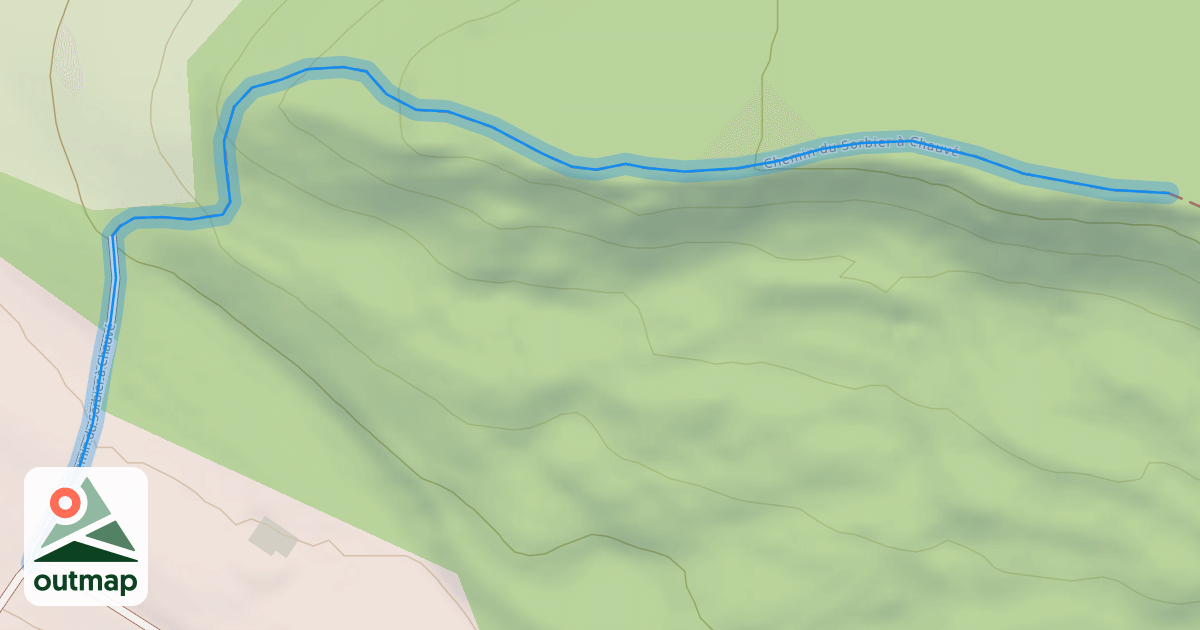 Map of Chemin du Sorbier à Chauvé