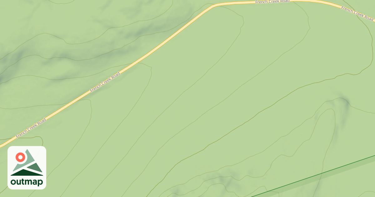 Map of FRENCH CREEK SPUR 1G