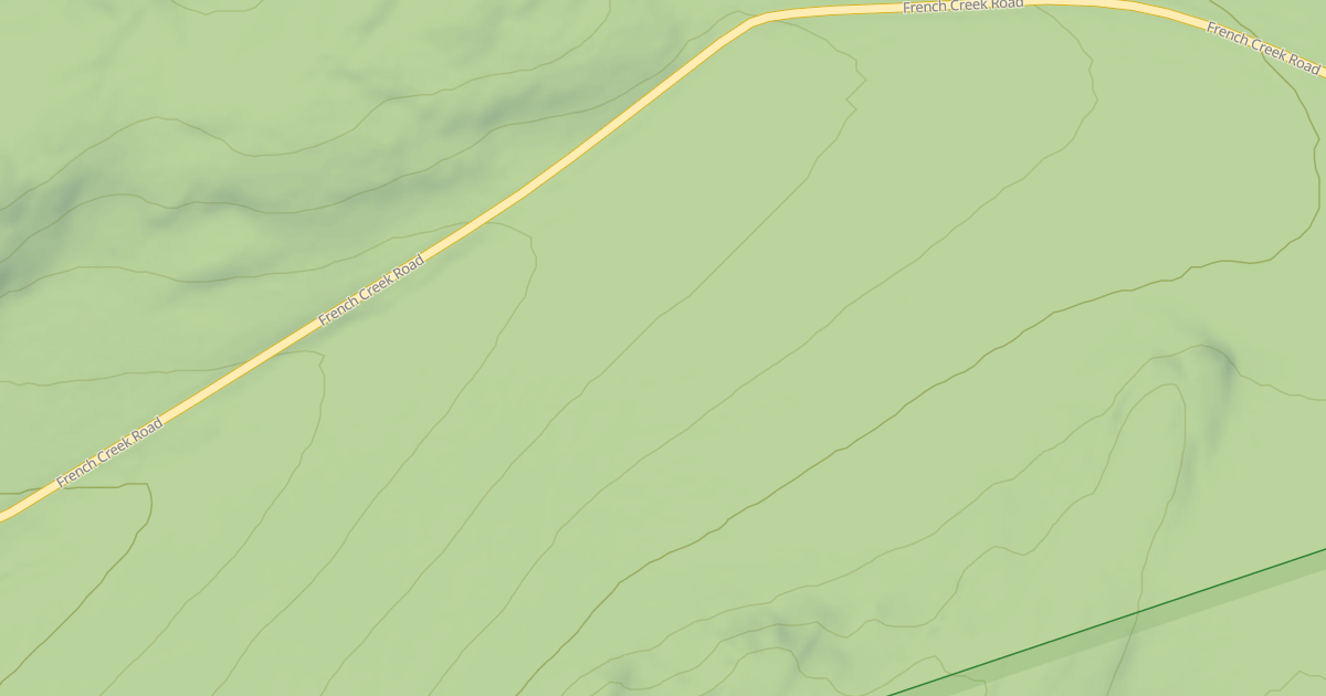 Map preview of FRENCH CREEK SPUR 1G