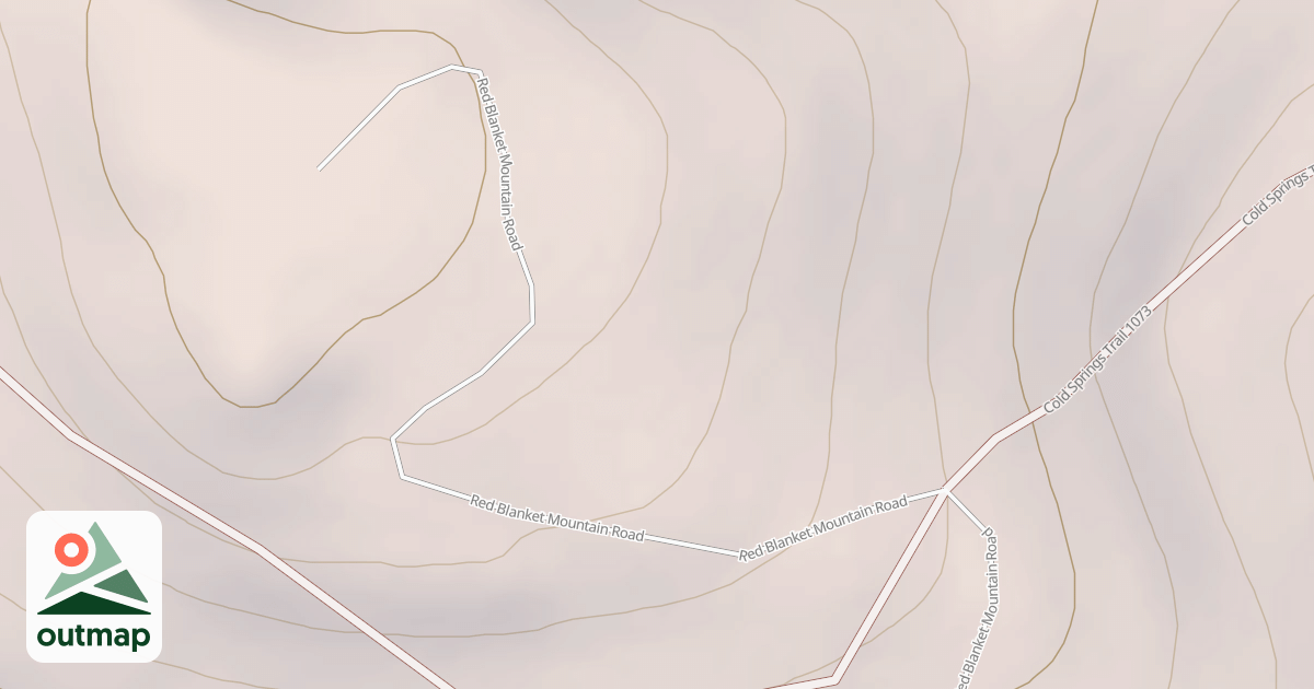 Map of RED BLANKET MOUNTAIN